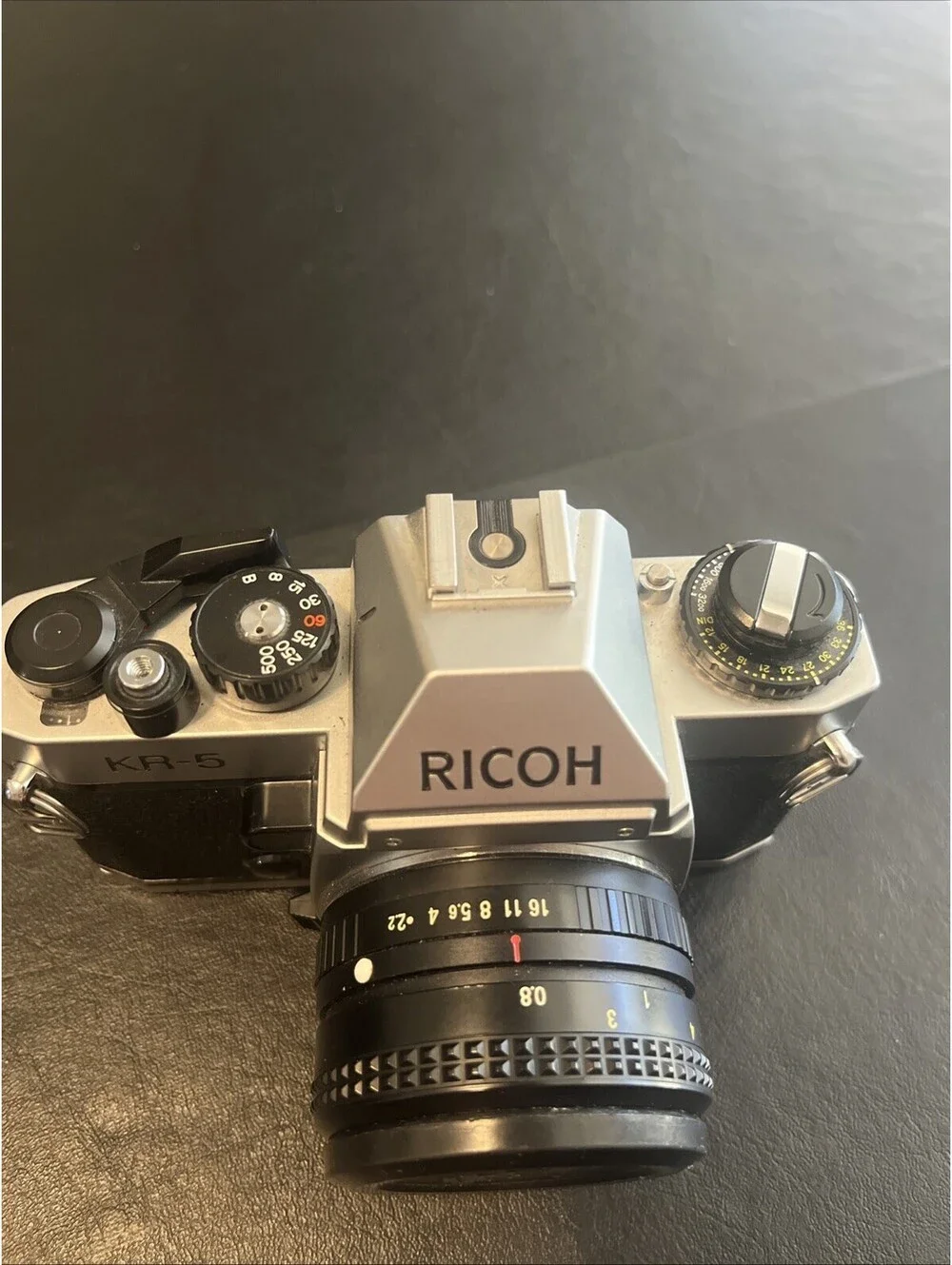 Ricoh KR-5 35mm Film Camera -Camera & Lens With Vintage OEM Case -Untested